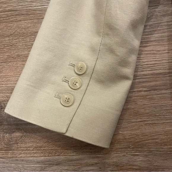 Liz Claiborne Collection Women’s Size L 1 Button Beige Blazer Jacket - Picture 3 of 7